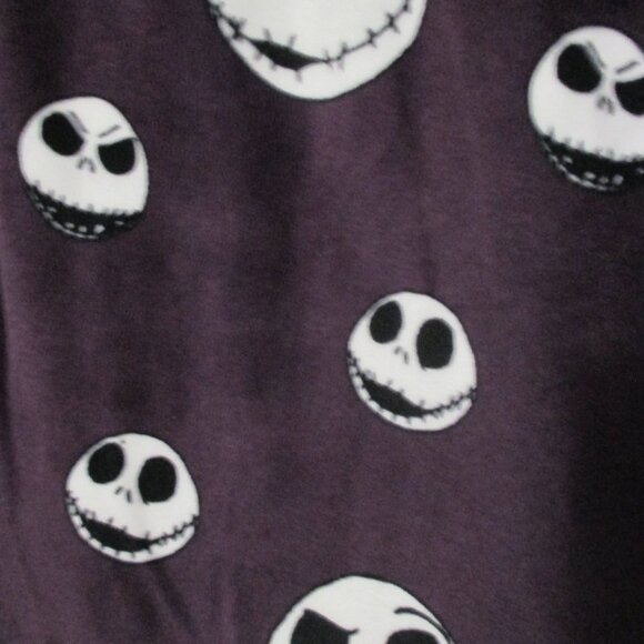 Disney pajama bottoms Jack Skellington deep purple, soft & stretchy size 3x - Picture 5 of 5